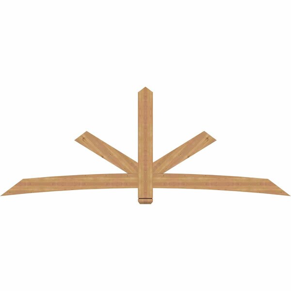 Ekena Millwork Alberta Smooth Timber Gable Bracket, Western Red Cedar, 108"W x 40"H x 1 1/2"D x 5 1/2"F, 9/12 Pitch GBW108X40X0206ALB00SWR - main